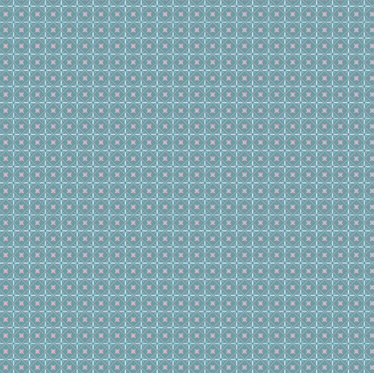 Rosy Cheeks Fabric by Poppie Cotton, Bless You Blue, RC25256 - Good Vibes Quilt Shop