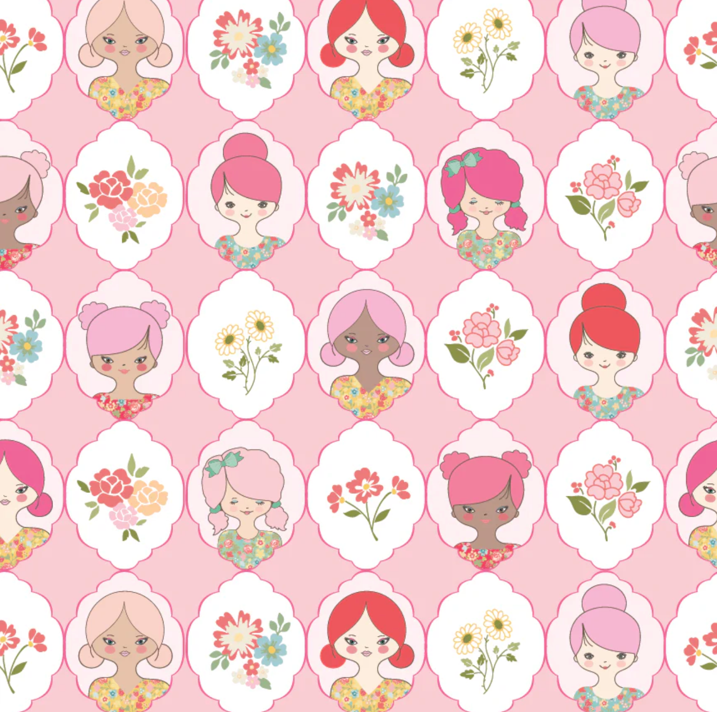 Rosy Cheeks Fabric by Poppie Cotton, Fat Quarter Fabric Bundle, 24 skus, RC25266 - Good Vibes Quilt Shop