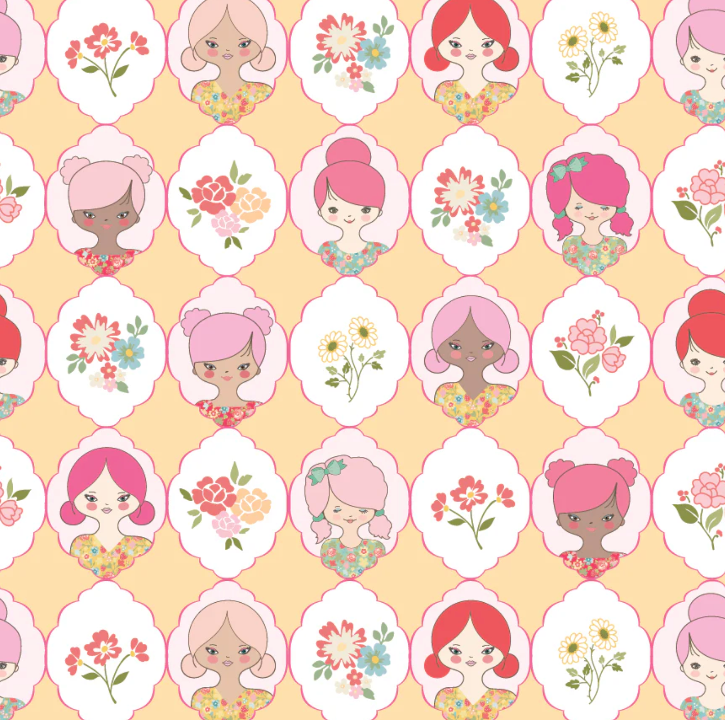 Rosy Cheeks Fabric by Poppie Cotton, Fat Quarter Fabric Bundle, 24 skus, RC25266 - Good Vibes Quilt Shop