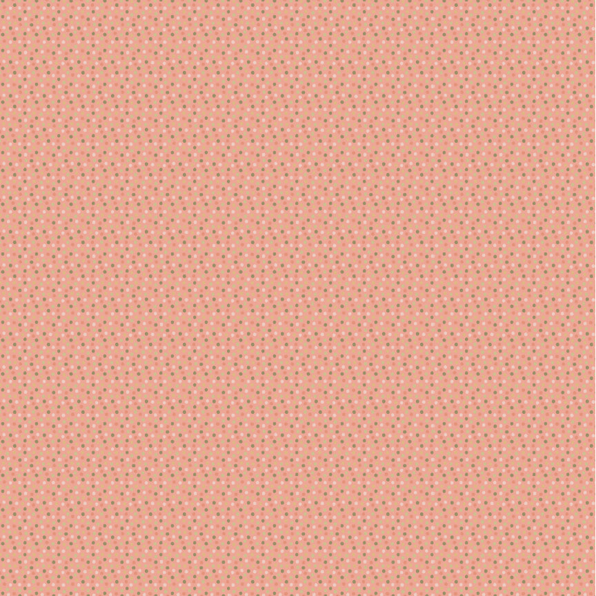 My Name Is Pal Fabric by Lori Woods for Poppie Cotton | Spotty Dotty Lt Rust PA261110 | Sold by the 1/2 Yard