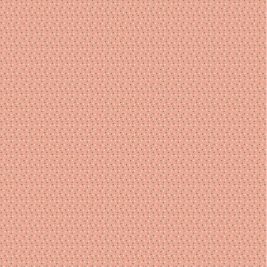 My Name Is Pal Fabric by Lori Woods for Poppie Cotton | Spotty Dotty Lt Rust PA261110 | Sold by the 1/2 Yard - Good Vibes Quilt Shop