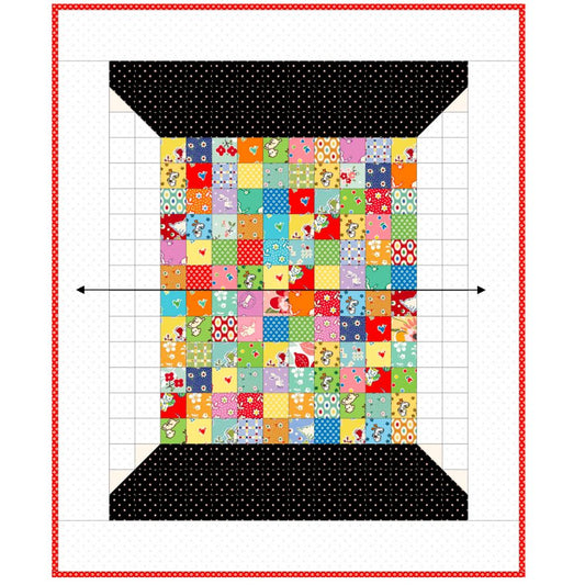 Scrappy Spool, a Tensisters Easy Piecing Grid FREE Pattern