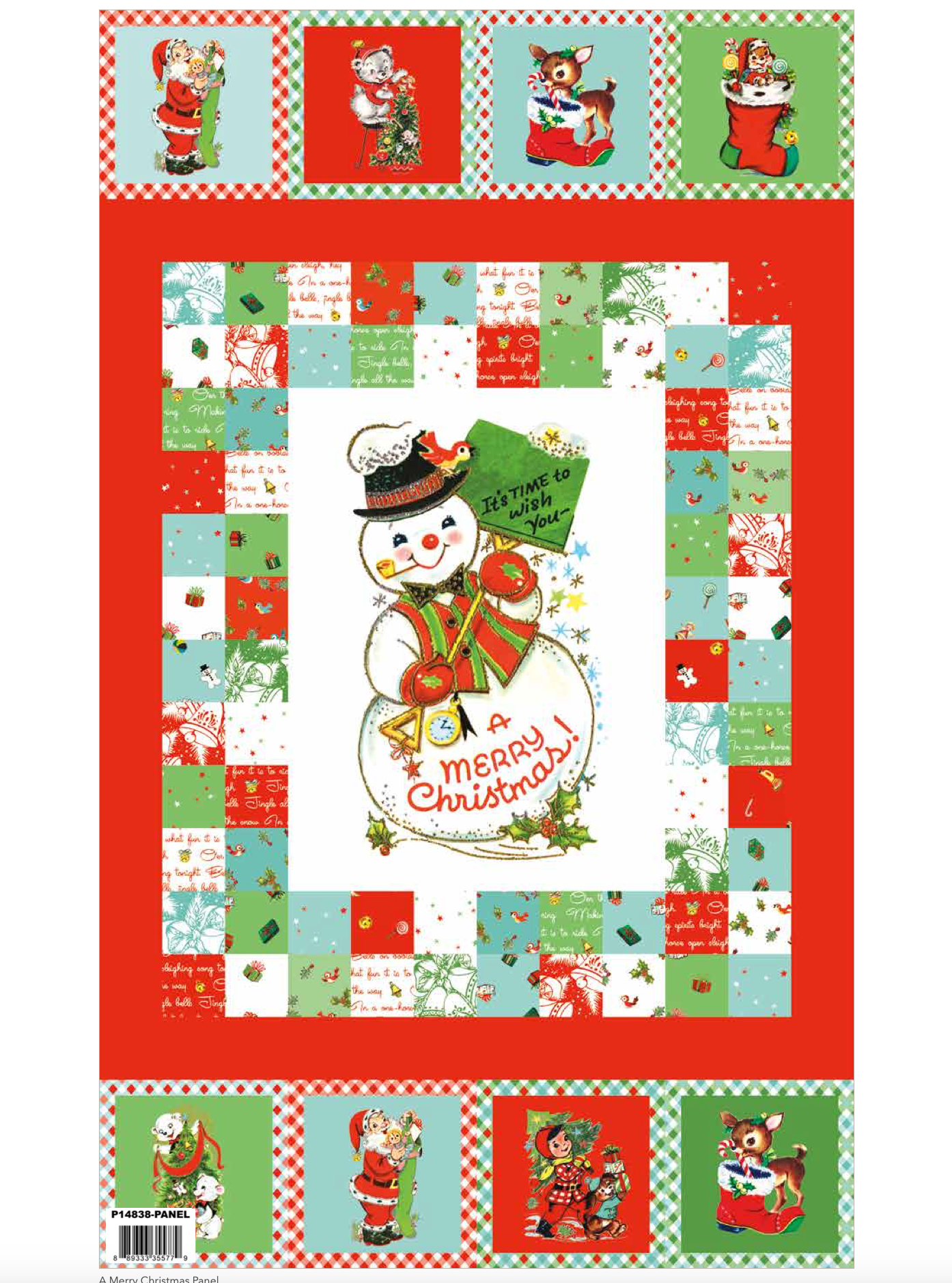 Jingle Bells Panel, designed by Lindsay Wilkes