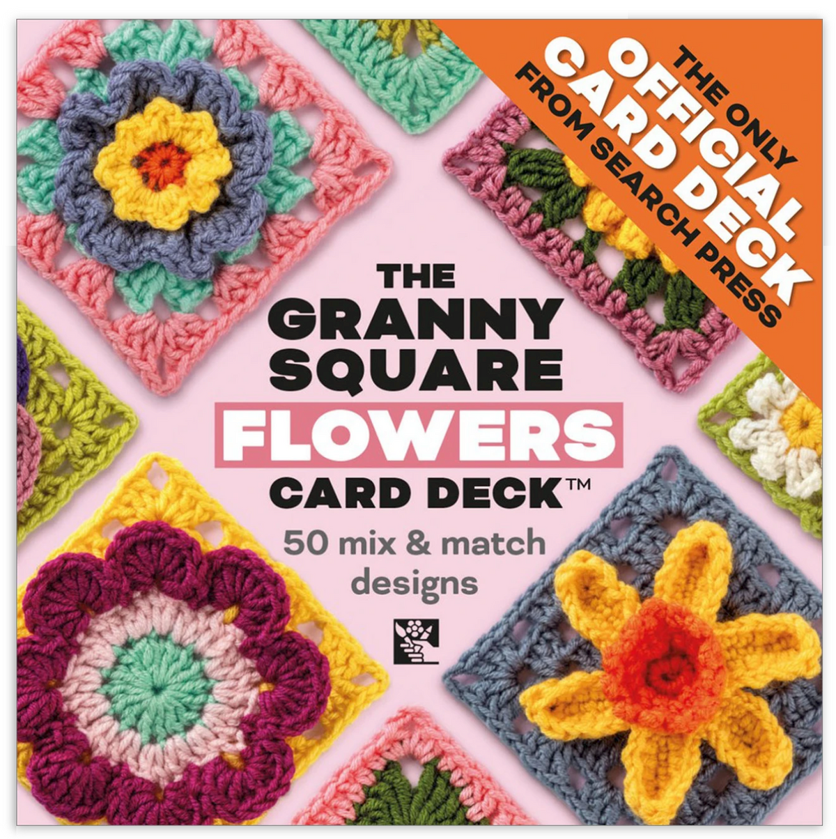 The Granny Square Flowers Card Deck by Claire Montgomerie, Search Press