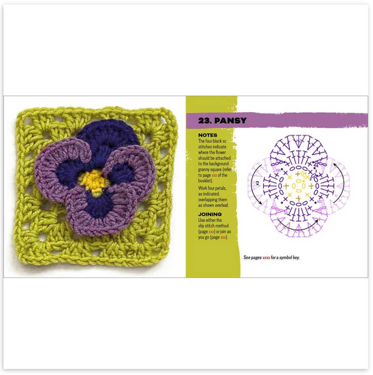 Mix-and-match granny square flower designs from The Granny Square Flowers Card Deck