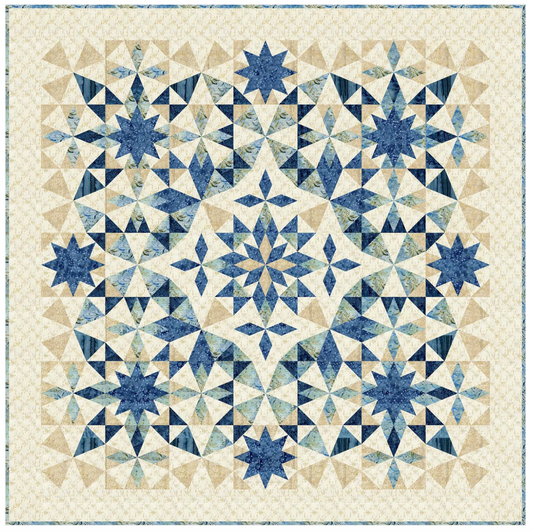 Alaska Magic Quilt Pattern by Edyta Sitar for Laundry Basket Quilts, showing a detailed, colorful quilt design pattern.