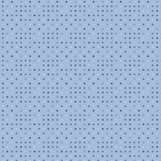Seeing Spots, Blue Skies Smiling At Me Blue, SS24196, sold by the 1/2 yard