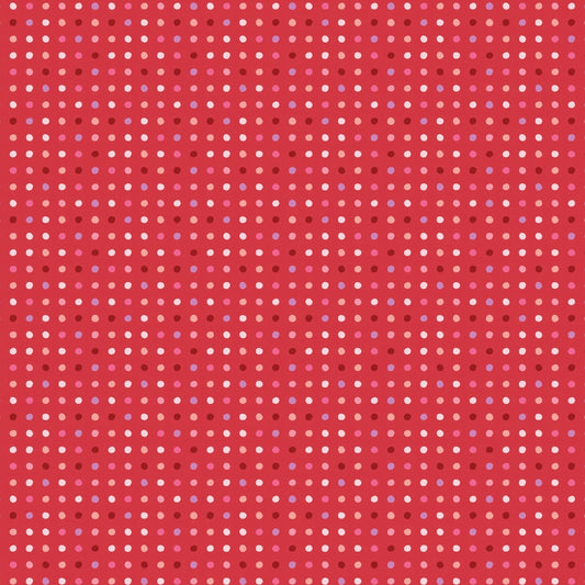 Seeing Spots, Cinnamon Dots Red, SS24195, sold by the 1/2 yard