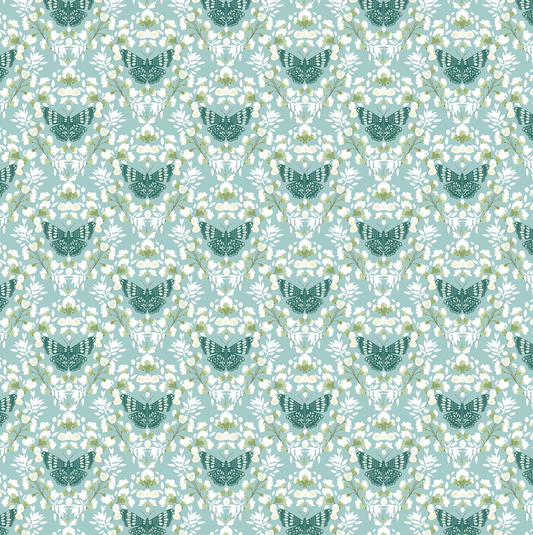 Serenity Blooms, Sacred Flight Blue, SR24512, sold by the 1/2 yard, *PREORDER