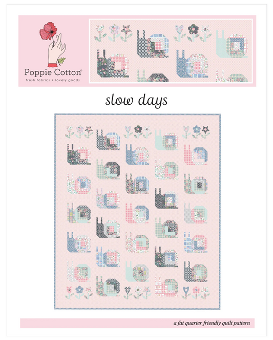 Slow Day Quilt KIT for the Le Petit Escargot Collection, KIT for Quilt Top