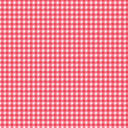 Smitten Chicken, Check a roo Red, SN251118, Sold by the 1/2 Yard, PREORDER - Good Vibes Quilt Shop