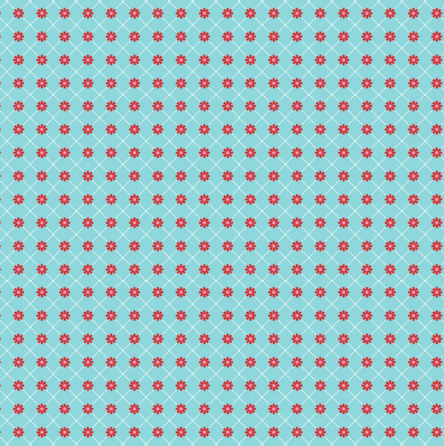 Smitten Chicken, Lazy Daisy Aqua, SN251105, Sold by the 1/2 Yard, PREORDER - Good Vibes Quilt Shop