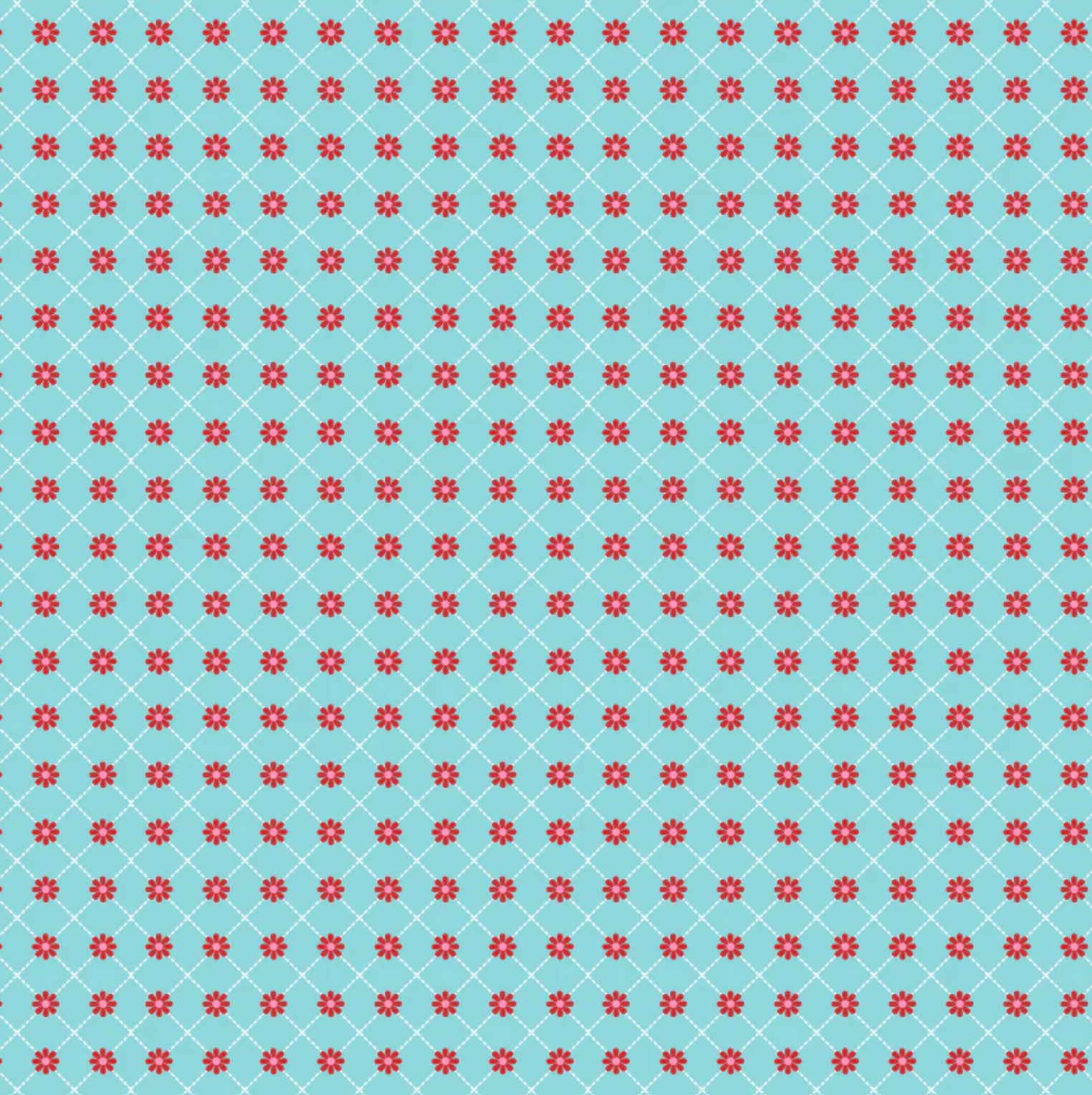 Smitten Chicken, Lazy Daisy Aqua, SN251105, Sold by the 1/2 Yard, PREORDER - Good Vibes Quilt Shop