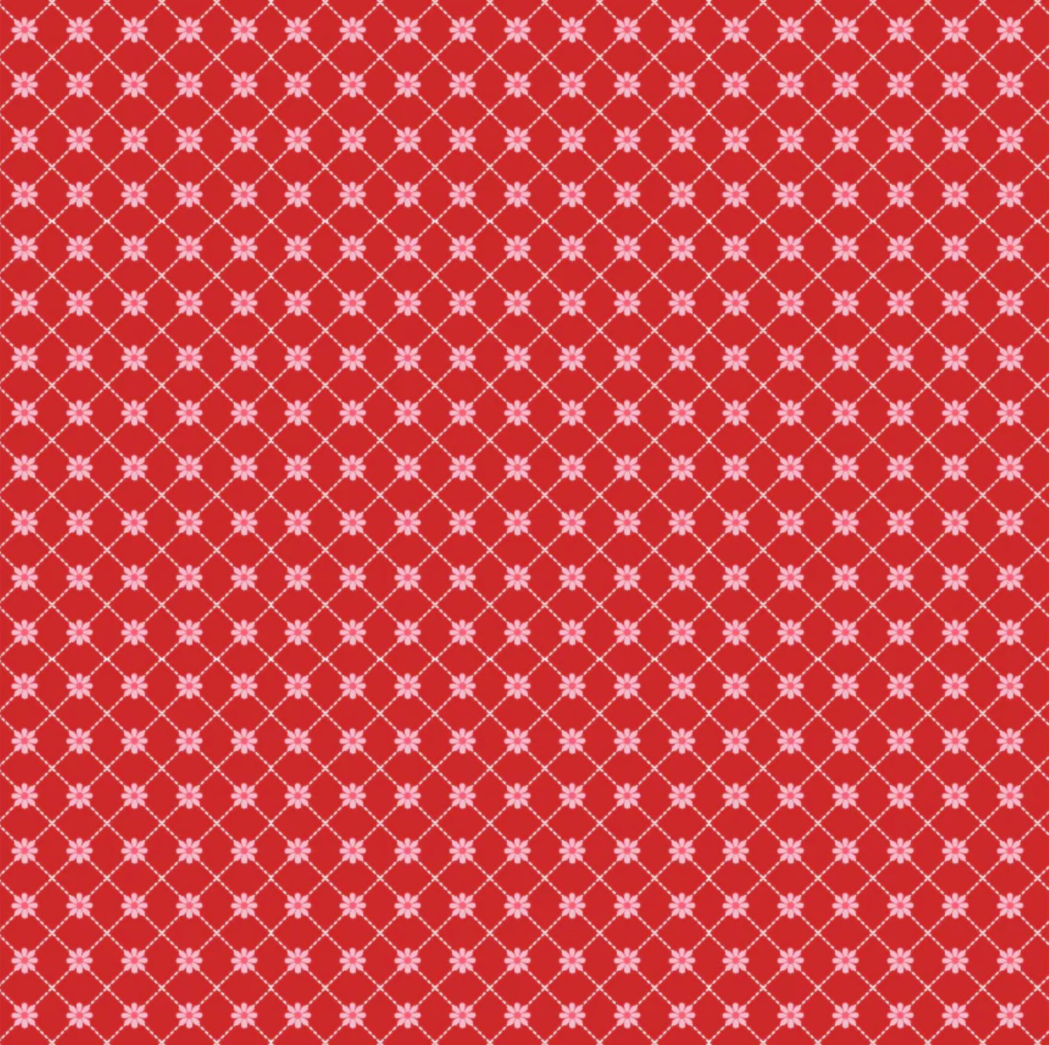 Smitten Chicken, Lazy Daisy Red, SN251104, Sold by the 1/2 Yard, PREORDER - Good Vibes Quilt Shop