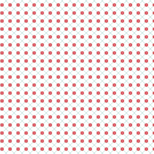 Smitten Chicken, Lazy Daisy White, SN251106, Sold by the 1/2 Yard, PREORDER