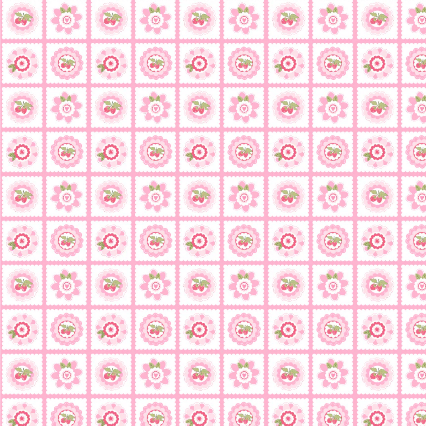 Smitten Chicken, Petits Fours Pink, SN251113, Sold by the 1/2 Yard, PREORDER - Good Vibes Quilt Shop