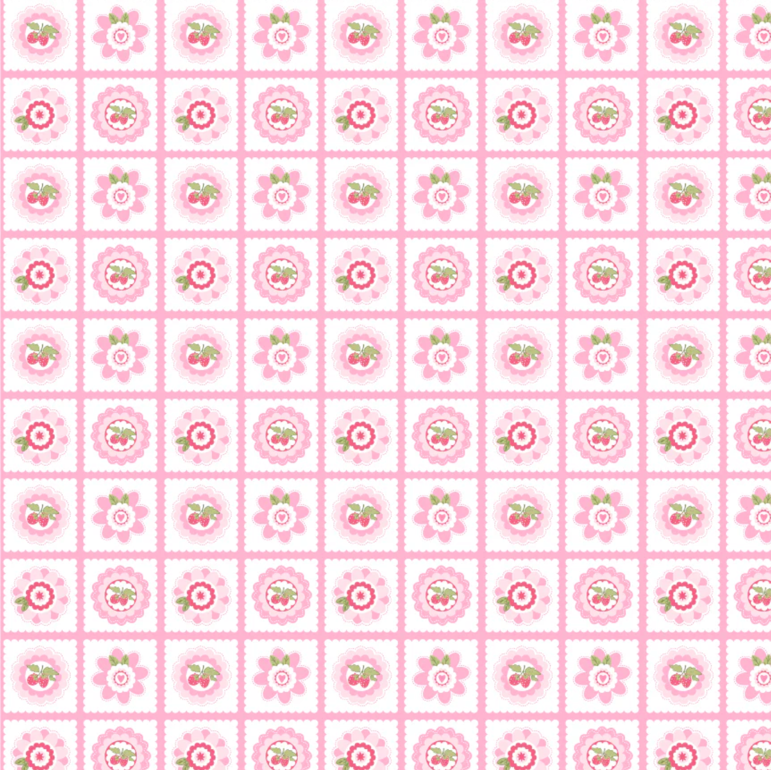 Smitten Chicken, Petits Fours Pink, SN251113, Sold by the 1/2 Yard, PREORDER - Good Vibes Quilt Shop