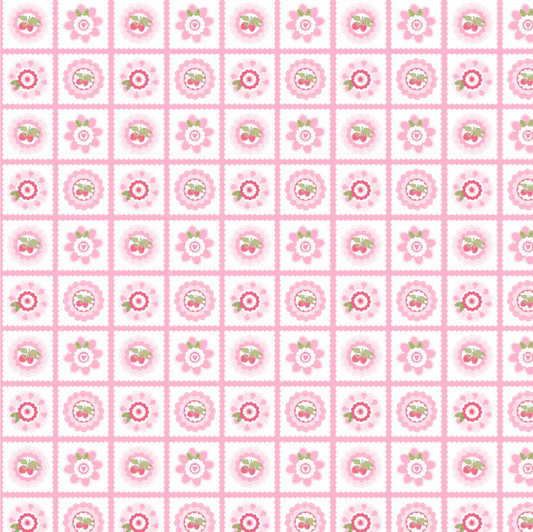 Smitten Chicken, Petits Fours Pink, SN251113, Sold by the 1/2 Yard, PREORDER