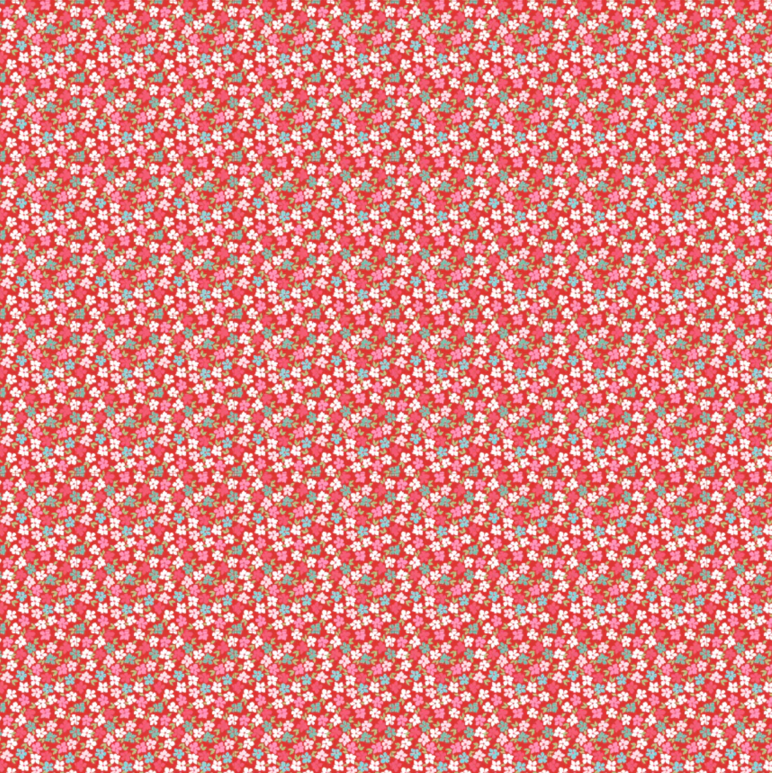 Smitten Chicken, Wild Phlox Red, SN251107, Sold by the 1/2 Yard, PREORDER - Good Vibes Quilt Shop