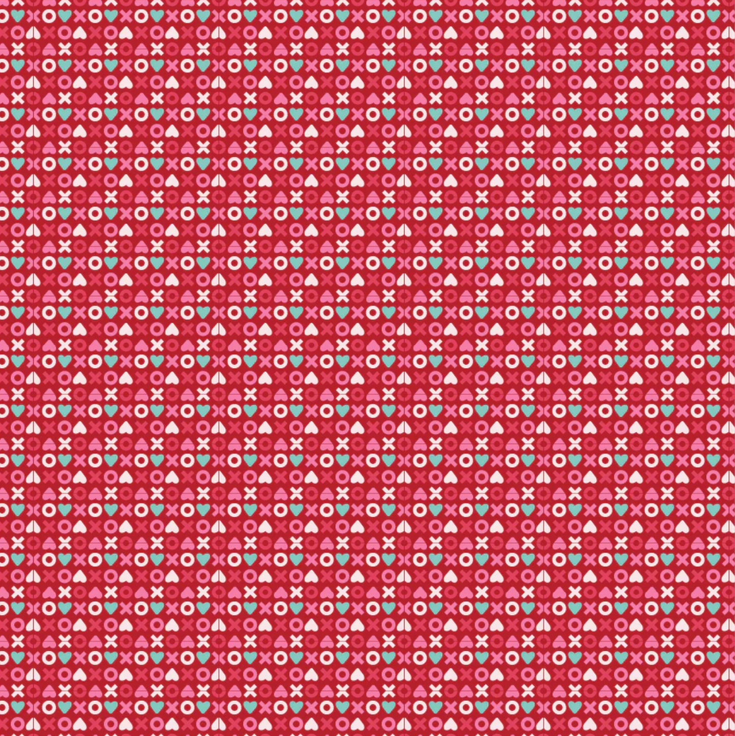 Smitten Chicken, XOXO Red, SN251102, Sold by the 1/2 Yard, PREORDER - Good Vibes Quilt Shop