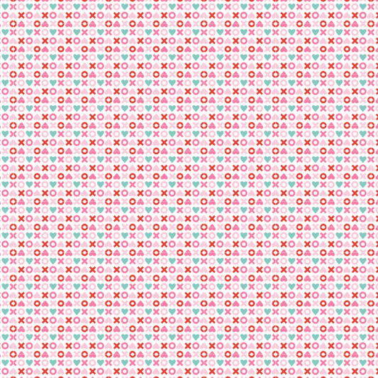 Smitten Chicken, XOXO White, SN251103, Sold by the 1/2 Yard, PREORDER