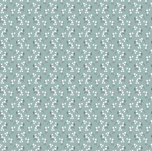 Songbird Serenade Bittersweet Teal/Blue, SS23608, sold by the 1/2 yard - Good Vibes Quilt Shop