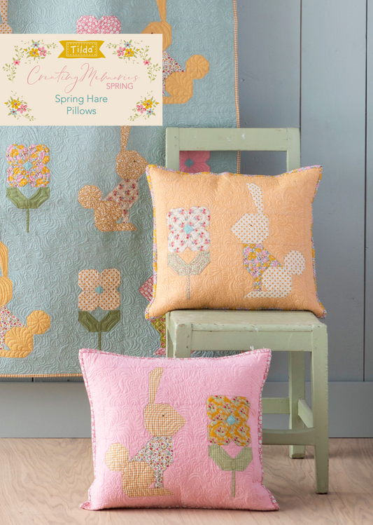 Spring Hare Pillows, from Country Memories Spring Collection, a Tilda FREE World Pattern