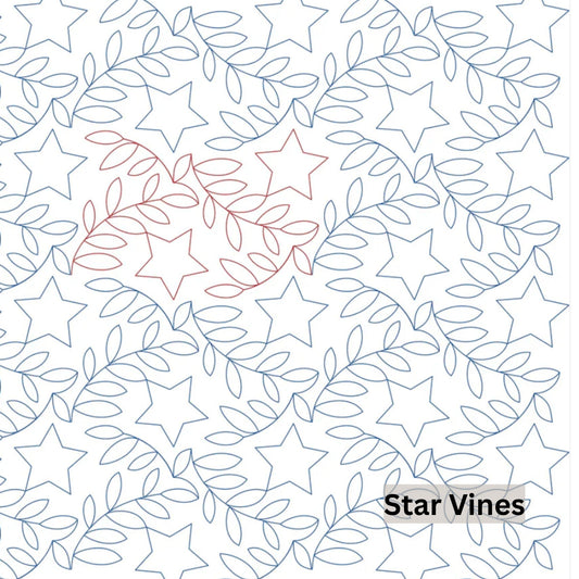 Stars and Stripes Patterns for Edge to Edge for Longarm Quilting - Good Vibes Quilt Shop