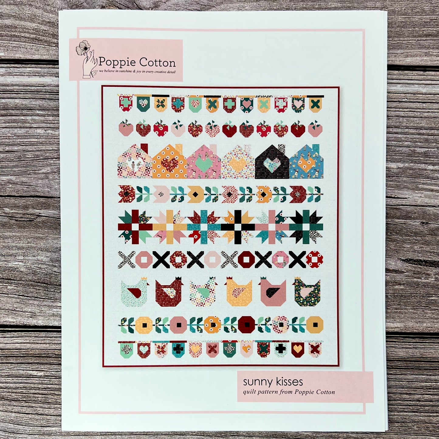 Sunny Kisses Quilt Pattern, for the Hopscotch and Freckles Collection - Good Vibes Quilt Shop