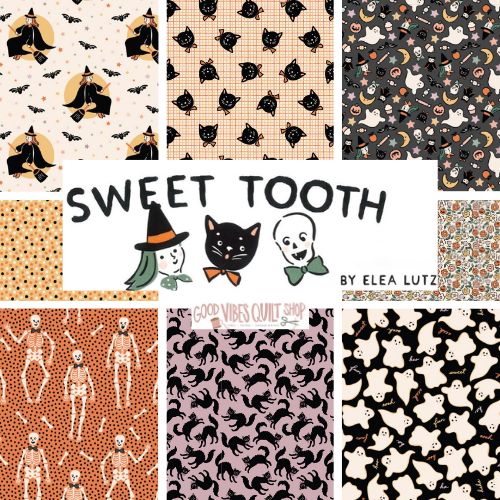 Sweet Tooth Fabric, 2.5" Strips, 24 skus, 48 pieces, ST24325 - Good Vibes Quilt Shop