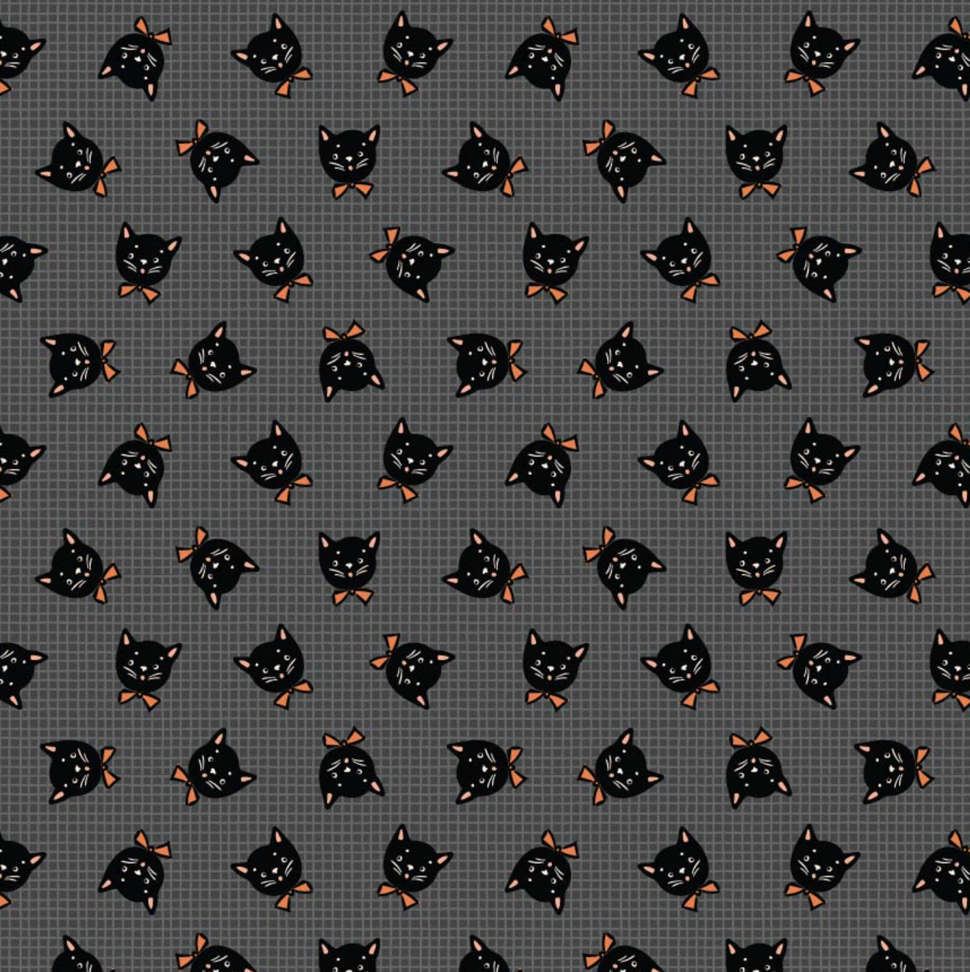 Sweet Tooth, Kitty Box Black, ST24311, sold by the 1/2 yard, *PREORDER!