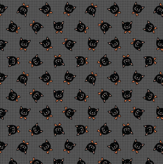 Sweet Tooth, Kitty Box Black, ST24311, sold by the 1/2 yard, *PREORDER!