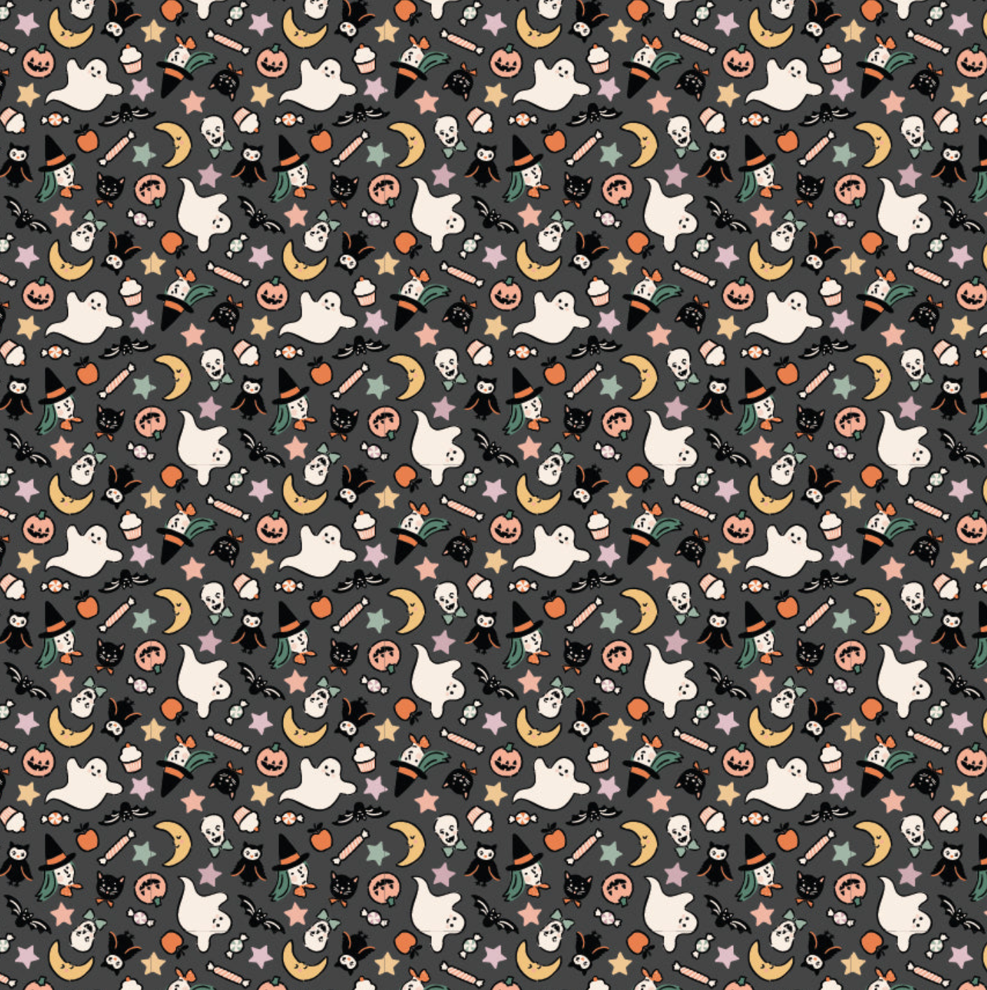 Sweet Tooth, Treats Black, ST24304, sold by the 1/2 yard, *PREORDER!
