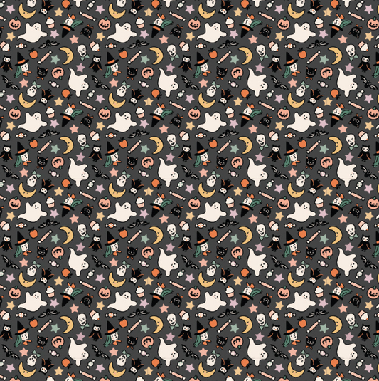 Sweet Tooth, Treats Black, ST24304, sold by the 1/2 yard, *PREORDER!