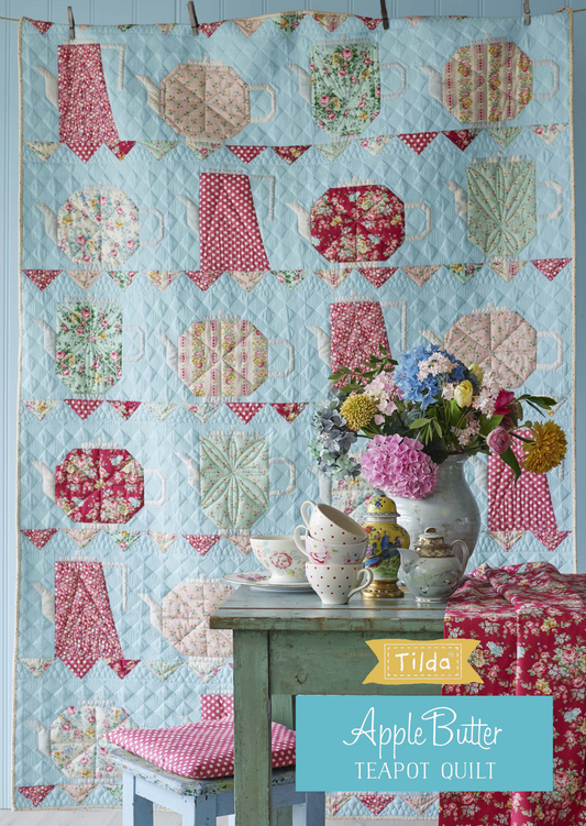 Teapot Quilt, from Apple Butter Collection, a Tilda FREE World Pattern