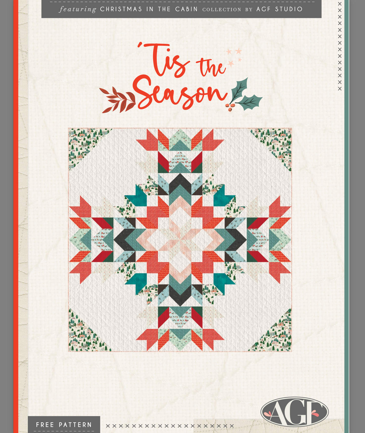 Tis the Season Quilt, an Art Gallery Fabrics FREE Pattern