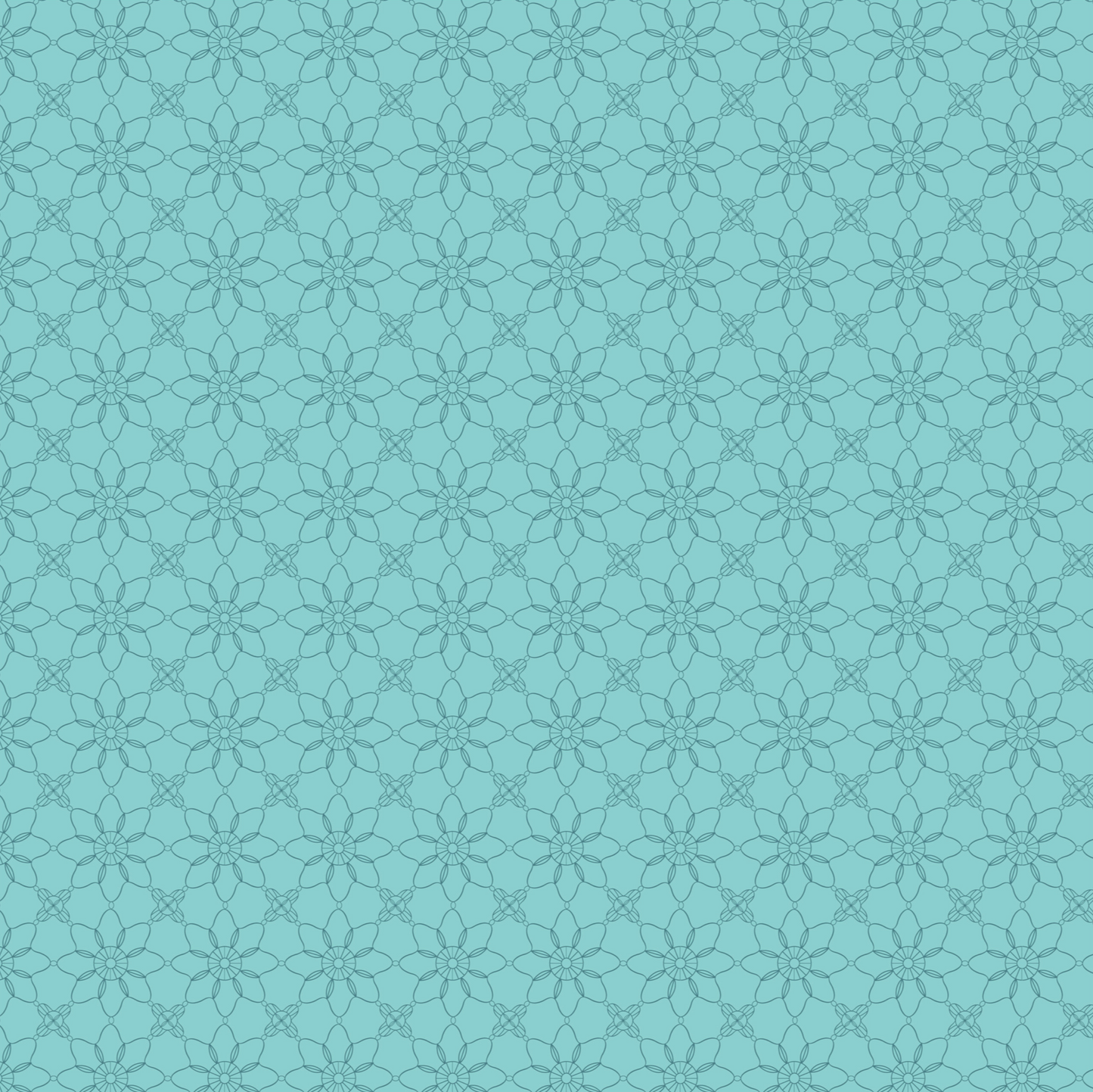 Treasured Threads TT23713 Granny Teal, sold by 1/2 yard - Good Vibes Quilt Shop