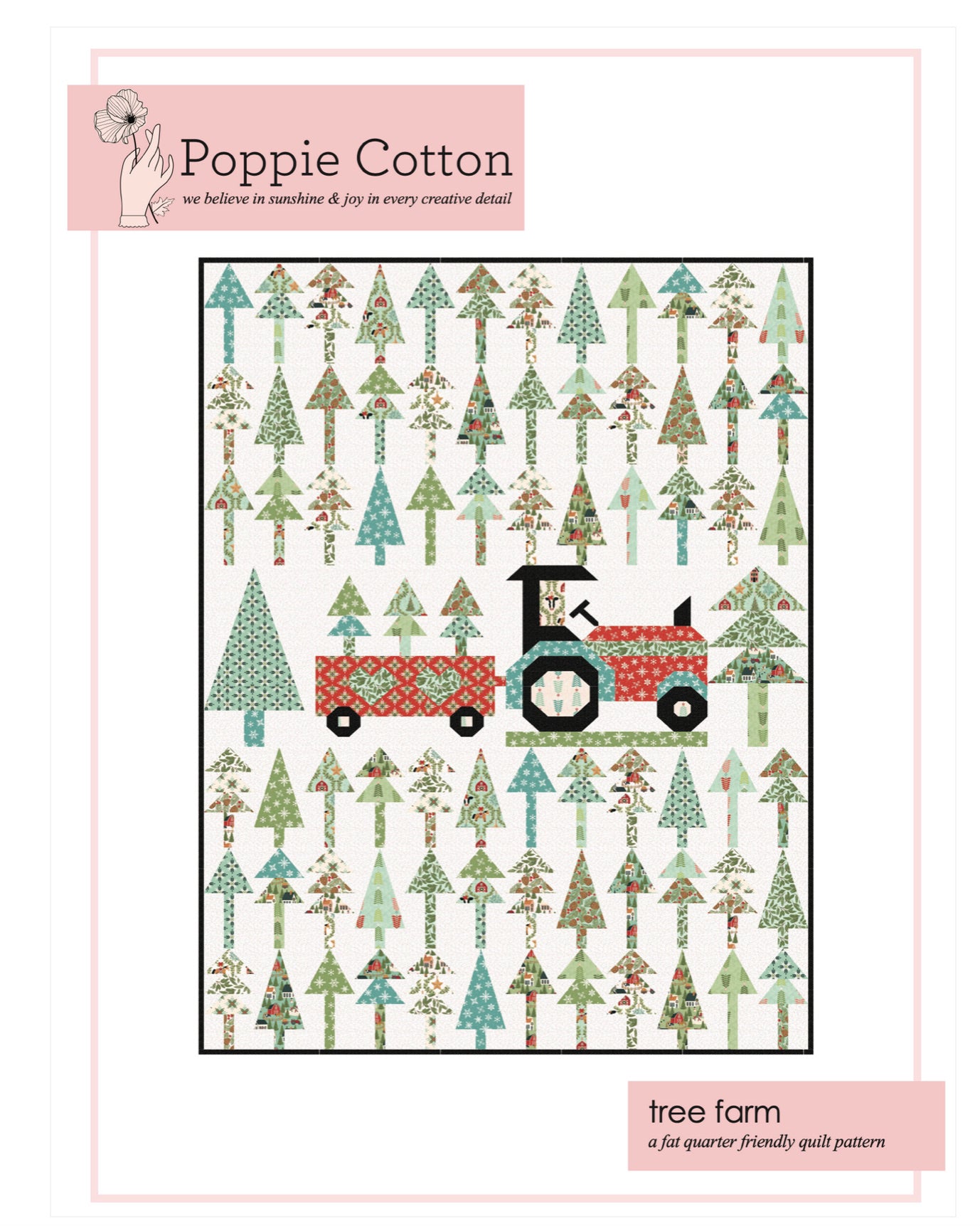 Tree Farm Quilt Pattern, for the Prairie Christmas Collection - Good Vibes Quilt Shop