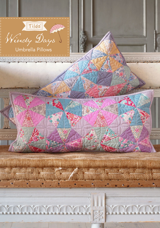 Umbrella Pillows, from Windy Days Collection, a Tilda FREE World Pattern