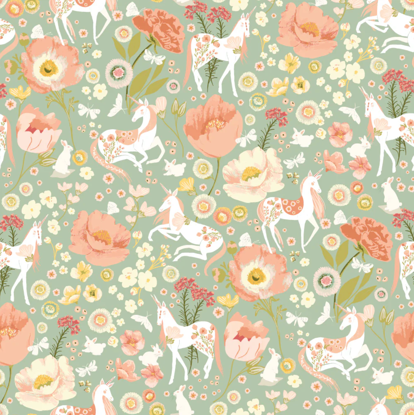 Unicorn Dreams Fabric by Poppie Cotton, Fat Quarter Bundles 18 Prints, sku UD25725 - Good Vibes Quilt Shop