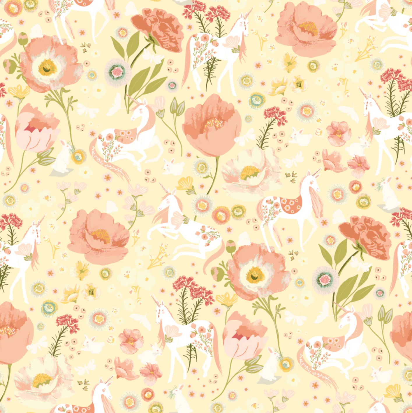 Unicorn Dreams Fabric by Poppie Cotton, Fat Quarter Bundles 18 Prints, sku UD25725 - Good Vibes Quilt Shop