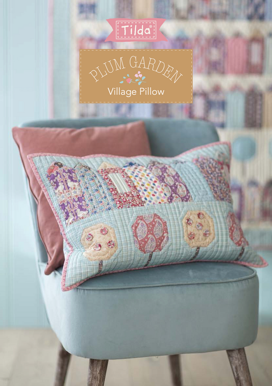 Village Pillow, from Plum Garden Collection, a Tilda World FREE Pattern