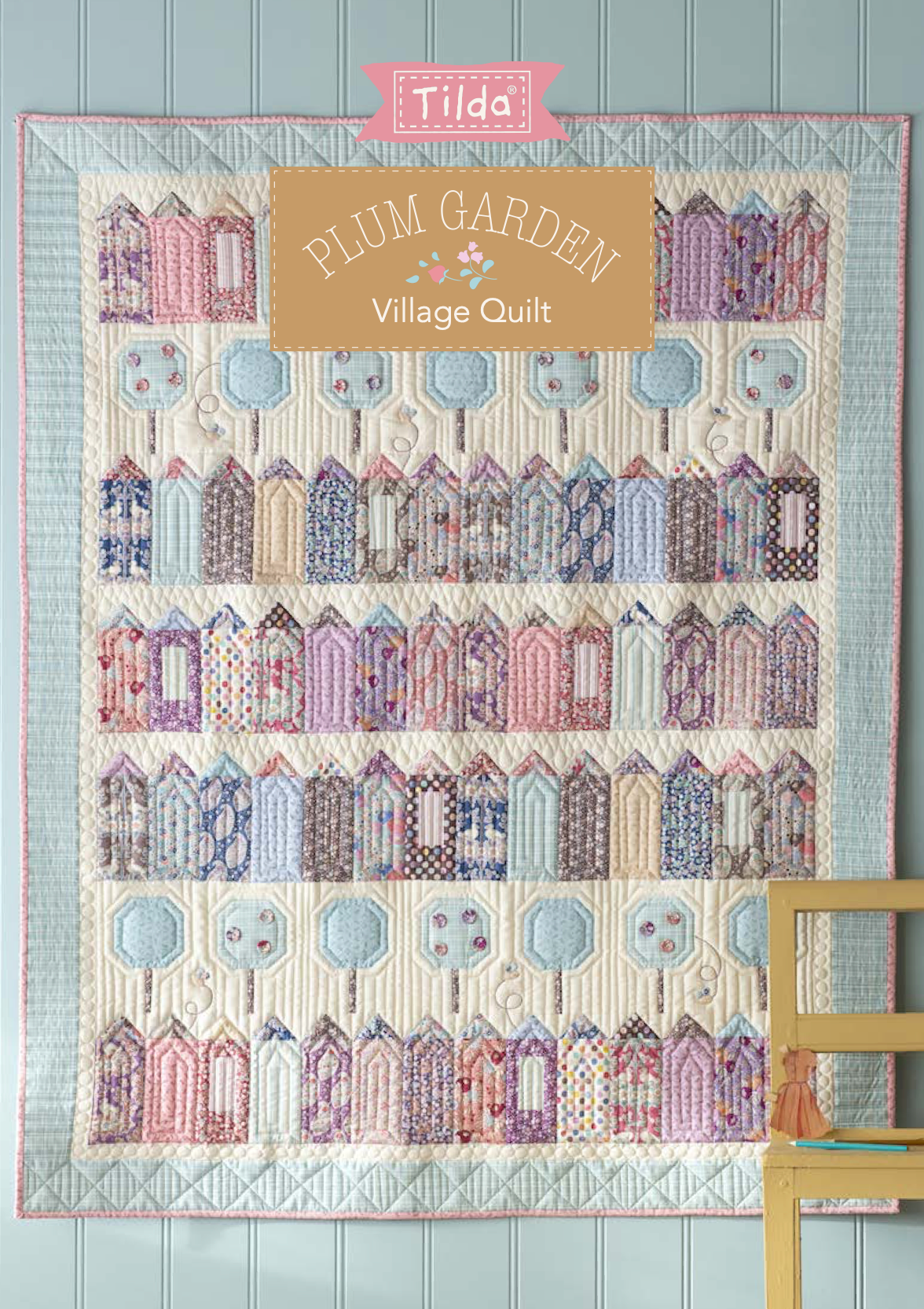 Village Quilt, from Plum Garden Collection, a Tilda World FREE Pattern