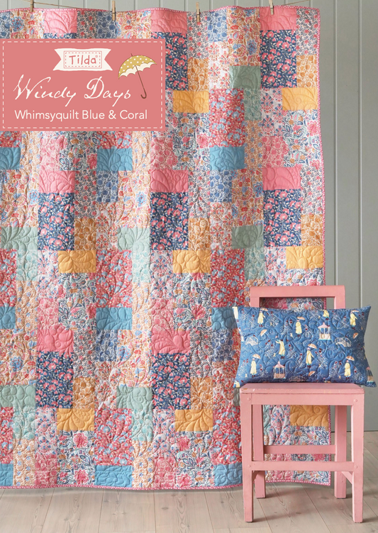 Whimsy Quilt, from Windy Days Collection, a Tilda World FREE Pattern