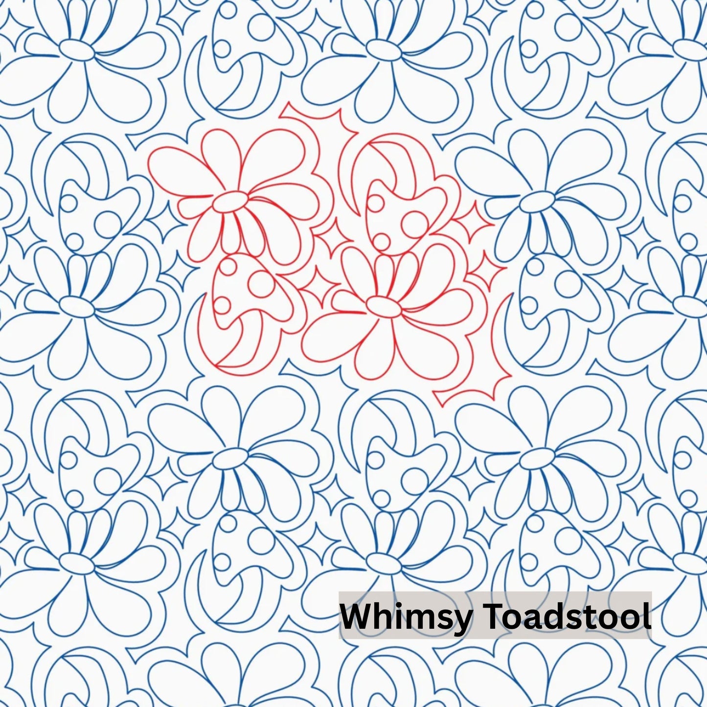 Fruit, Food and Fungi Pantograph Patterns for Edge to Edge for Longarm Quilting - Good Vibes Quilt Shop