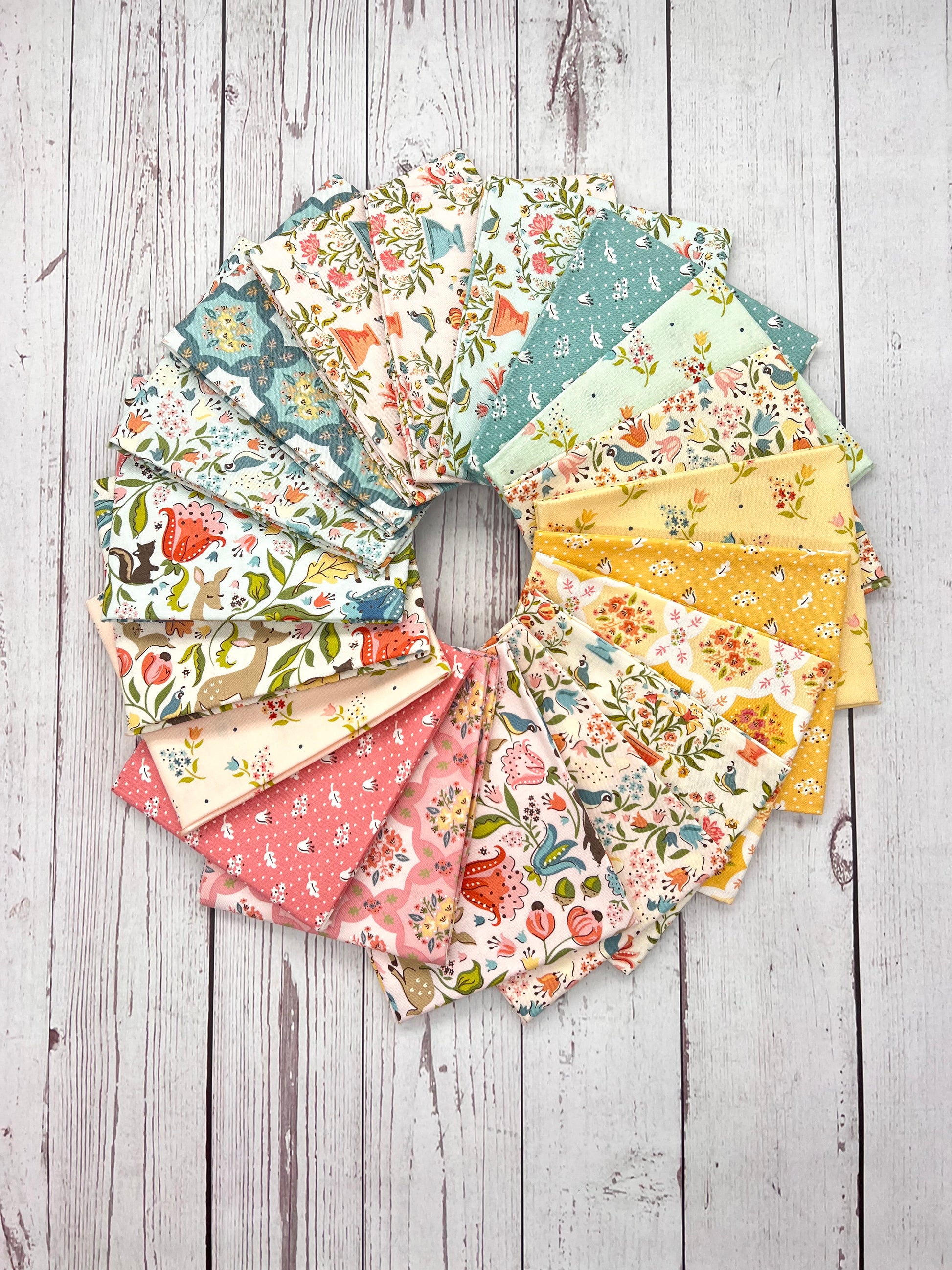 Wildwood Dwellings Fabric by Poppie Cotton, Fat Quarter Bundle, 21 pieces WW25120 - Good Vibes Quilt Shop