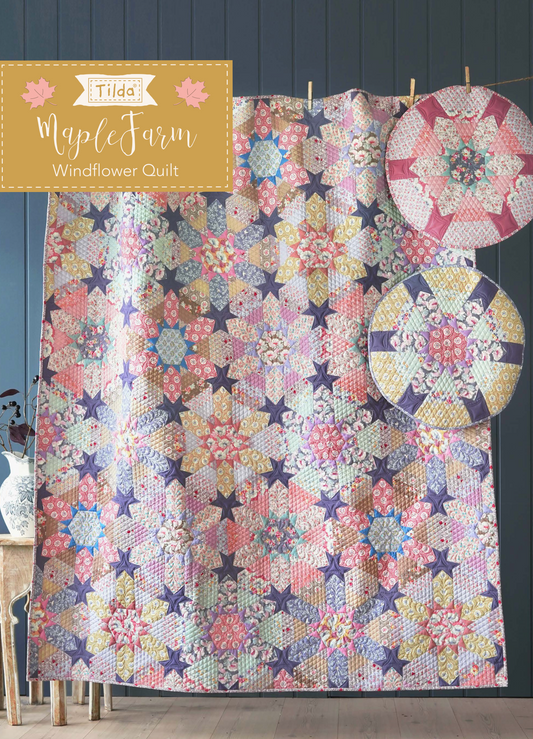 Windflower Quilt, from Maple Farm Collection, a Tilda FREE World Pattern