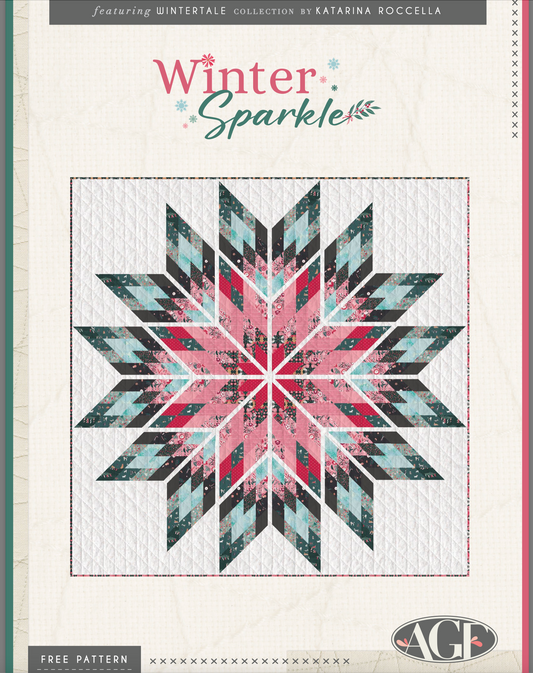 Winter Sparkle Quilt, an Art Gallery Fabrics FREE Pattern