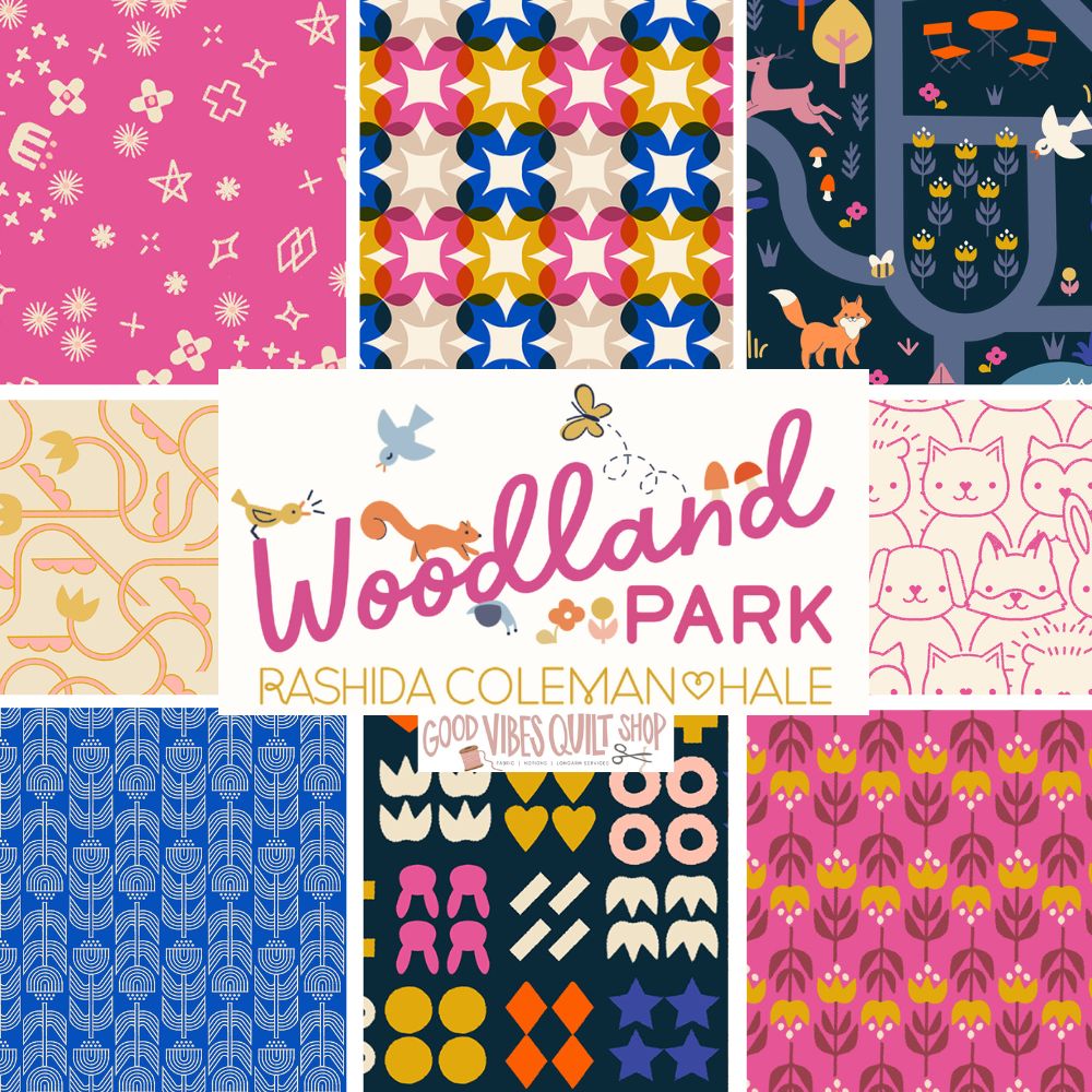 Woodland Park, Fat Quarter Bundle, 26 skus, designed by Rashida Coleman-Hale of Ruby Star Society for Moda Fabrics, PREORDER - Good Vibes Quilt Shop