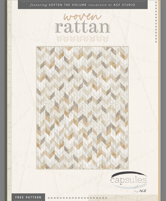 Woven Rattan Quilt, an Art Gallery Fabrics FREE Pattern